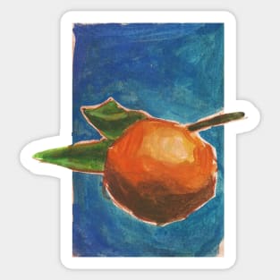 Orange painting Sticker